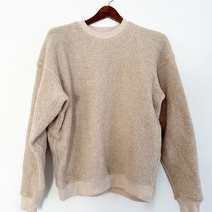 Outdoor Voices Beige Sherpa Fleece